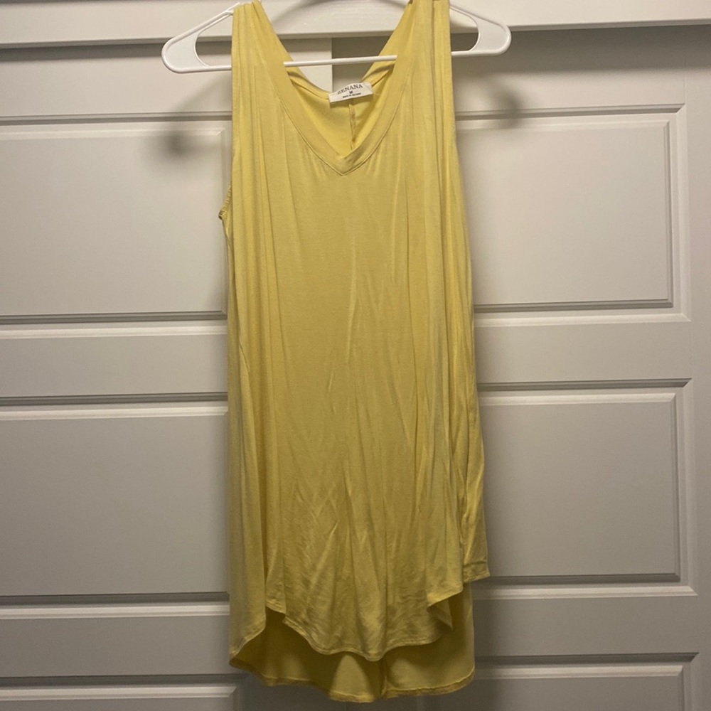 New light yellow tank top